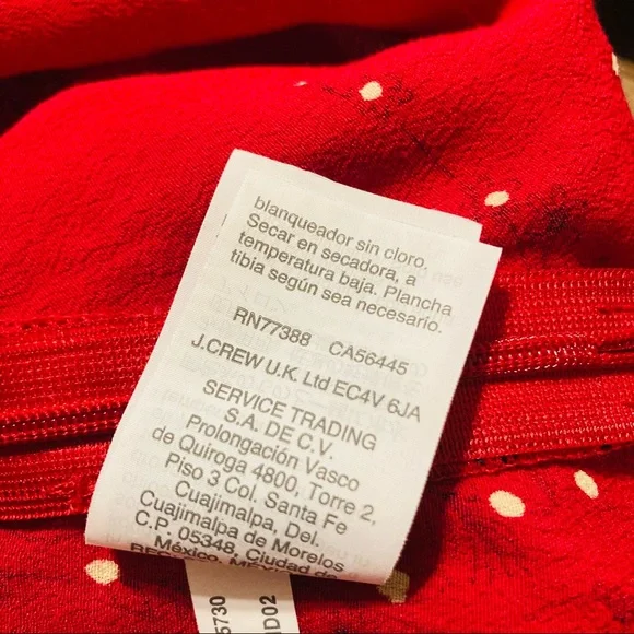 Madewell Red Floral V-Neck Top - Picture 9 of 9